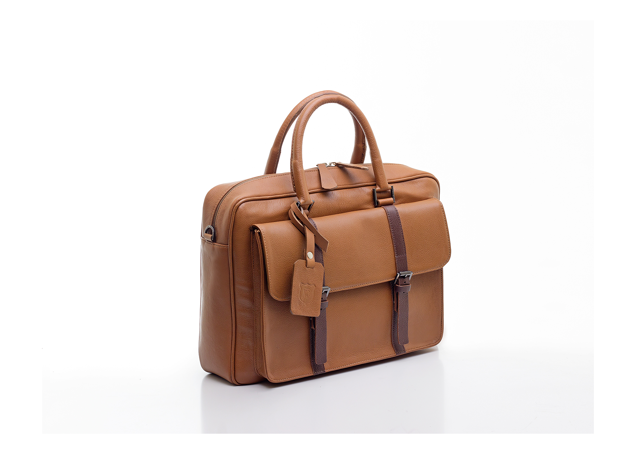 Zijuka – Brown Detail Africa Signature Briefcase